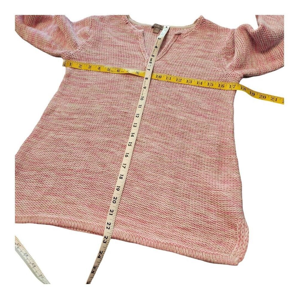 J Jill‎ Chenille Sweater Womens XS Petite Pink Multicolor Knit V Neck Pullover - Picture 5 of 12